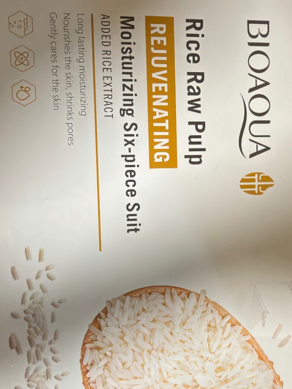 IB BIOAQUA Rice Raw Pulp Rejuvenating 6-Piece Skincare Routine Gift Set